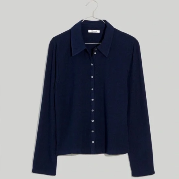 Madewell crinkle button up shirt - Picture 2 of 6